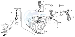 SES150 125 drawing FUEL TANK