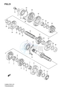 VL800C INTRUDER EU drawing TRANSMISSION