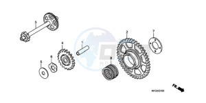 CB600FA3A Australia - (U / ABS ST) drawing STARTING DRIVEN GEAR