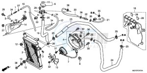 FJS600AB SilverWing ED drawing RADIATOR (FJS600A9 2KO/ FJS600AB/ DB)