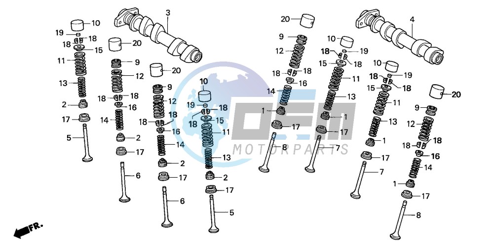 CAMSHAFT/VALVE (REAR)