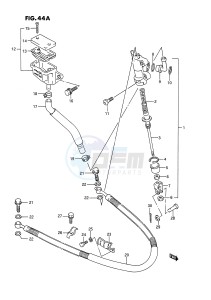 LT250R (E1) drawing REAR MASTER CYLINDER (MODEL M)