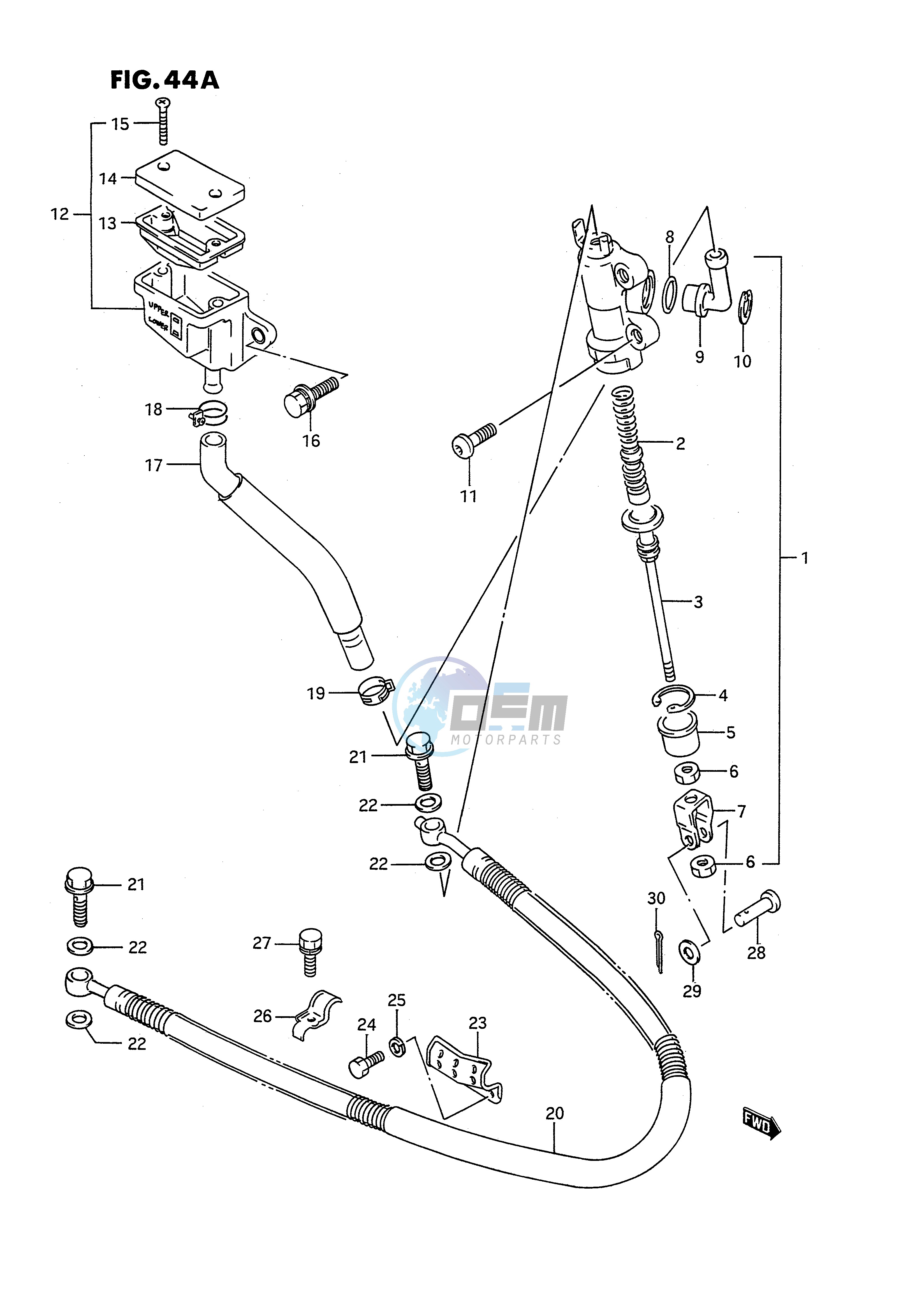 REAR MASTER CYLINDER (MODEL M)