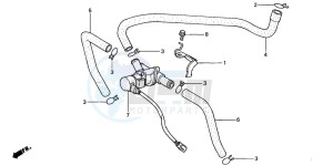 CBR600FS drawing AIR INJECTION CONTROL VALVE (2)