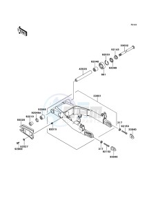 W800 EJ800ADFA GB XX (EU ME A(FRICA) drawing Swingarm