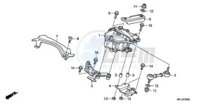 CBR1000RR9 Europe Direct - (ED / TRI) drawing STEERING DAMPER