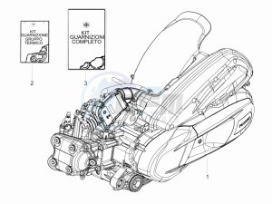 Beverly 350 4t 4v ie e3 Sport Touring drawing Engine assembly