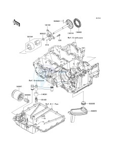 ZX 1400 A [NINJA ZX-14] (A6F-A7FA) A6F drawing OIL PUMP_OIL FILTER