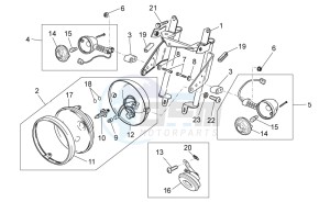 V7 II Special ABS 750 drawing Front lights