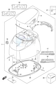 DF 140A drawing Engine Cover