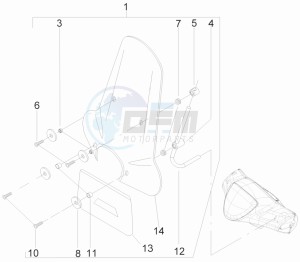 Liberty 125 4t 2v ie ptt (I) Italy drawing Windshield