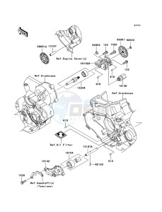 KX450F KX450D8F EU drawing Oil Pump