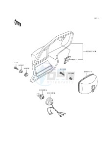 KDX 200 E [KDX200] (E1-E3) [KDX200] drawing HEAD LAMP