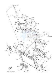 MTM850 MTM-850 XSR900 ABARTH (B90N) drawing RADIATOR & HOSE