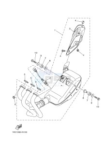 MT09 900 (1RCL 1RCM) drawing EXHAUST