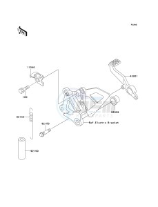 ZX 750 P [NINJA ZX-7R] (P5-P8) [NINJA ZX-7R] drawing BRAKE PEDAL_TORQUE LINK