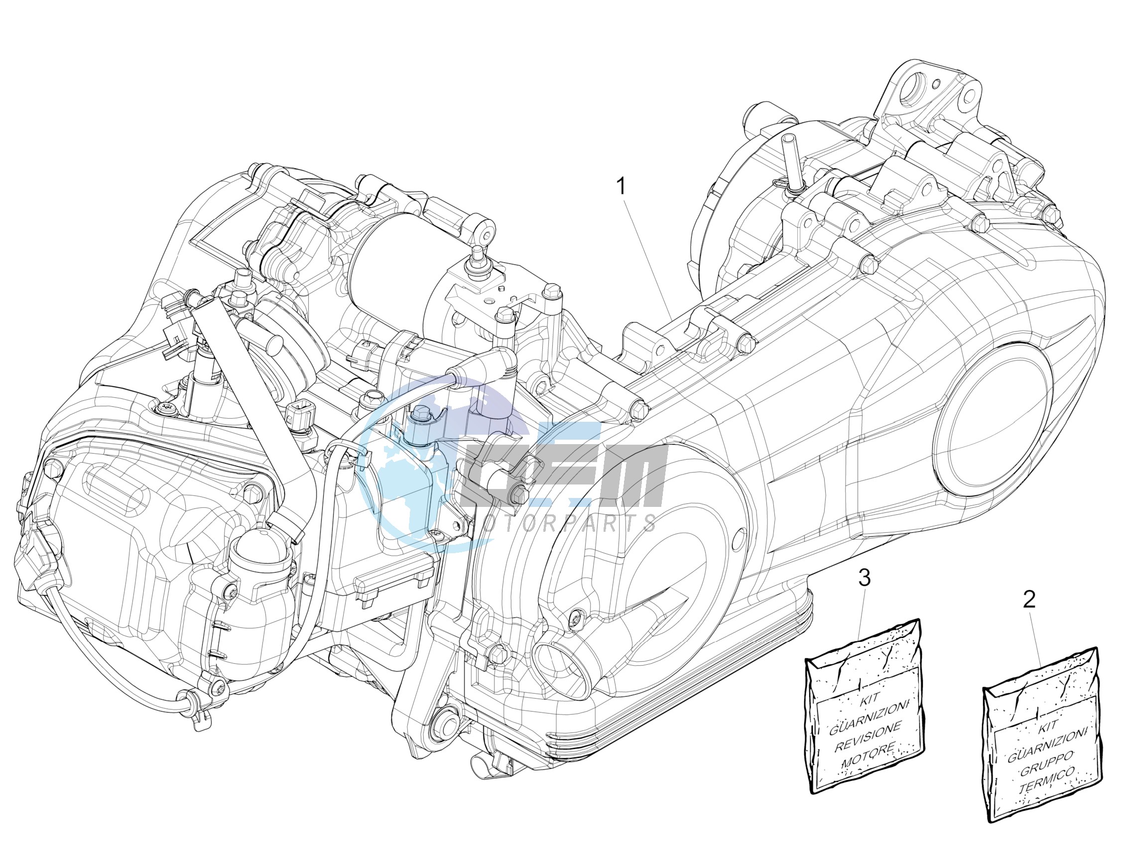 Engine, assembly