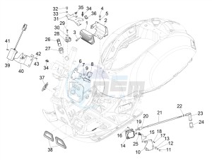 GTS 300 SUPER-TECH IE ABS E4 (APAC) drawing Voltage Regulators - Electronic Control Units (ecu) - H.T. Coil