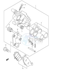 RV125 (E19) VanVan drawing FRONT CALIPER