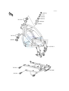 ZX 600 D [NINJA ZX-6] (D1) [NINJA ZX-6] drawing FRAME