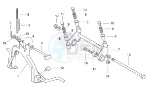 SR 50 Air 1997-2001 drawing Central stand - Connecting rod