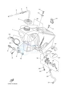 YZ125 (1SR8 1SR8) drawing FUEL TANK