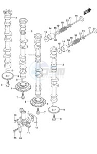 DF 350A drawing Camshaft