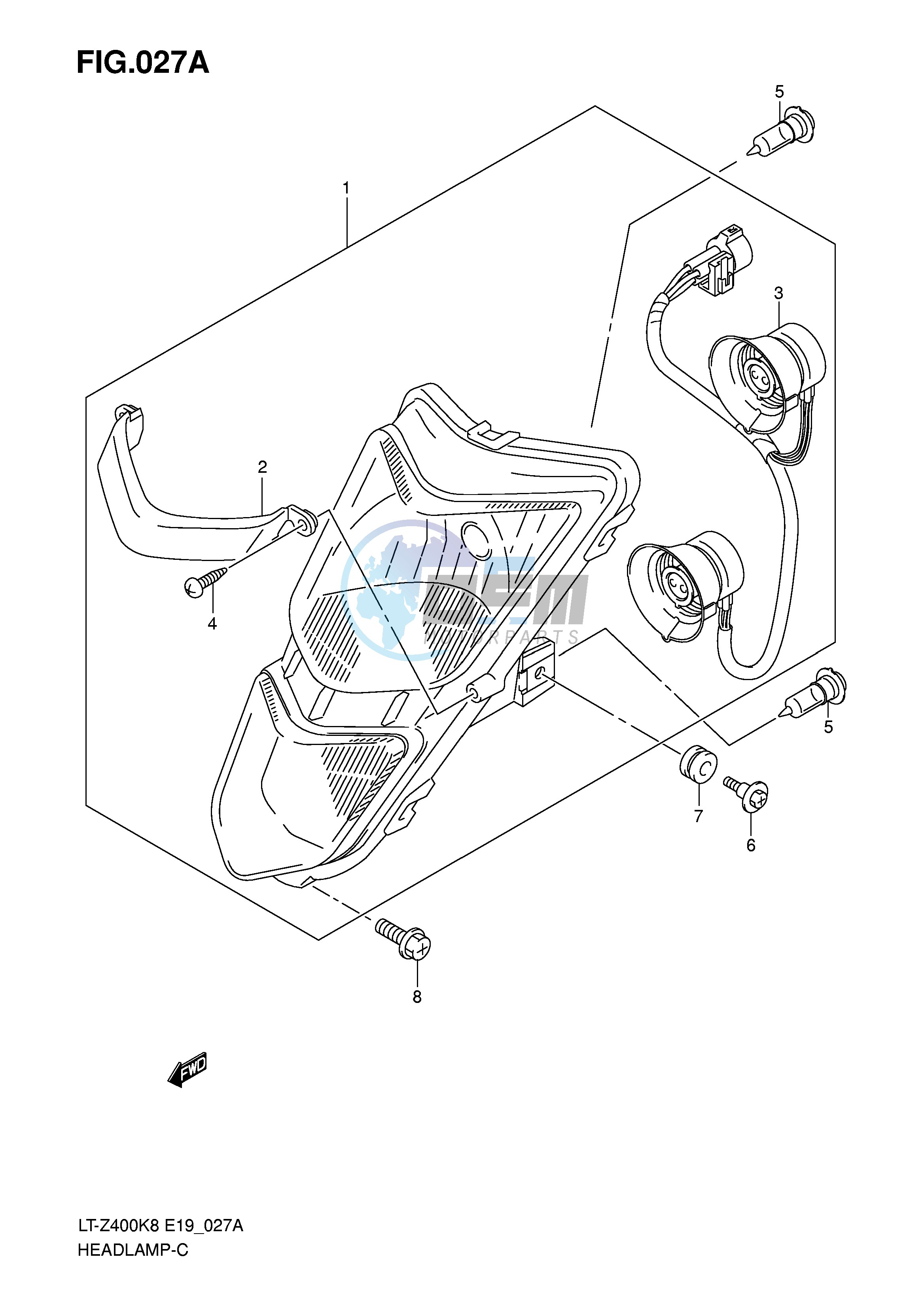 HEADLAMP (LT-Z400Z)