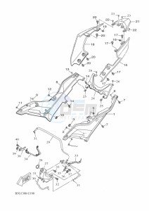 YZF125-A YZF-R125 (BGV2) drawing SIDE COVER