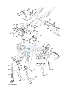 MT09TRA MT-09TRA TRACER 900 (2SC3) drawing STAND & FOOTREST