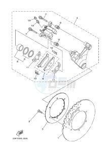 XT1200Z (2BS4) drawing REAR BRAKE CALIPER