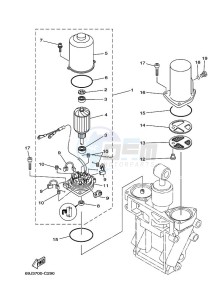 F250BETX drawing TILT-SYSTEM-2