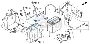 TRX650FA drawing BATTERY (U)