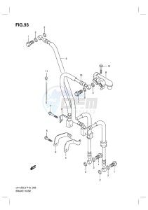 UH125 BURGMAN EU drawing BRAKE HOSE