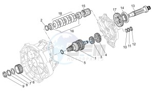 MGS-01 Corsa 1200 1380 drawing Primary gear shaft