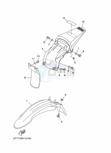 TT-R125LWE (2PTJ) drawing FENDER