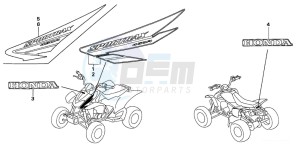 TRX450ER drawing MARK (TRX450R4,5)