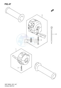 GSF-1250S ABS BANDIT EU drawing HANDLE SWITCH