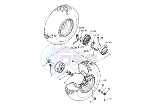 ATV 125 drawing FRONT WHEEL