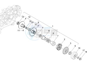 Runner 125 ST 4T E3 (EMEA) drawing Driven pulley