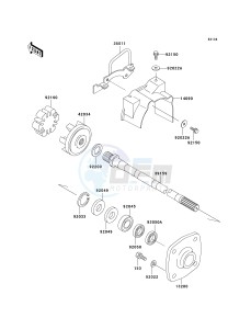 JH 1100 B [ULTRA 130] (B1-B4) [ULTRA 130] drawing DRIVE SHAFT