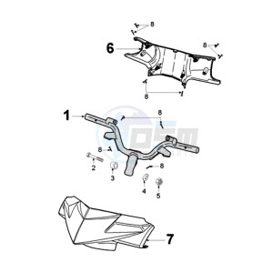 FIGHT 3 A DARKSIDE E drawing HANDLEBAR