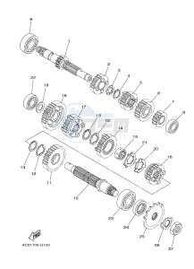 YFM250R RAPTOR 250 (33B7) drawing TRANSMISSION