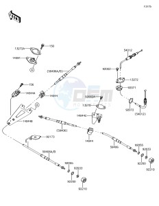 JET SKI ULTRA 310X JT1500LHF EU drawing Cables