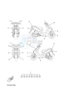 NS50 AEROX R (1PH7 1PH7 1PH7 1PH7) drawing GRAPHIC & EMBLEM