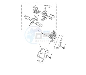 YN F NEO'S 4 50 drawing FRONT BRAKE CALIPER