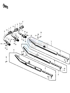 H1 C [MACH III] 500 [MACH III] drawing MUFFLERS -- 69-72 H1_A_B_C- -