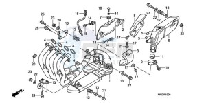 CB600FA France - (F / CMF) drawing EXHAUST MUFFLER