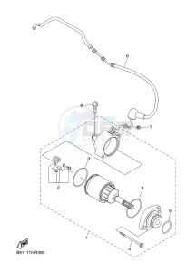 YZ450FX (B917 B918 B919 B919 B91A) drawing STARTING MOTOR