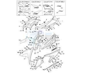 YZF R 125 drawing COWLING 2 74